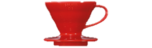 produit torrefaction papillons - Dripper V60 - 4 tasses rouge 