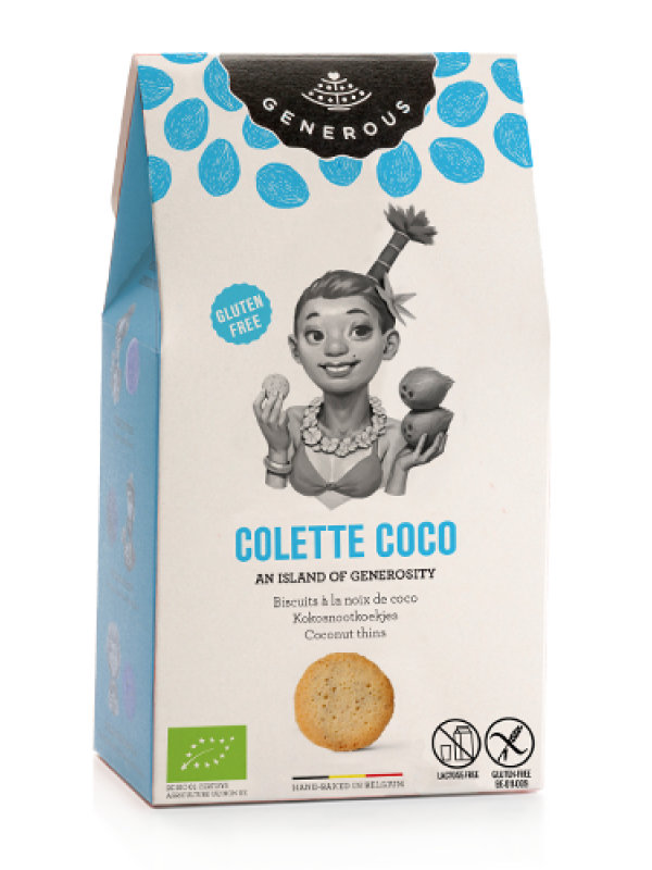 produit torrefaction papillons - Colette Coco : Biscuits à la noix de coco